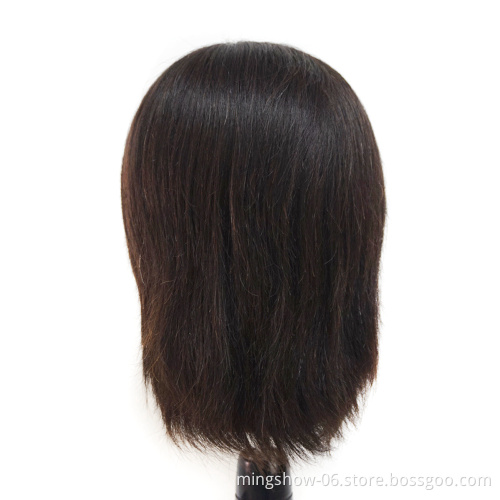 Wholesale price real human hair mannequin training head
